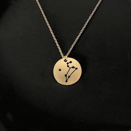 Leo constellation necklace Handmade Zodiac Constellation Necklace Zodiac Jewelry For July/August Birthday Gift