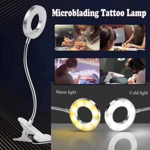 Tattoo Led Light Permanent Makeup Tattoo Lamp Supplies With 8Magnifying For Microblading Eyebrow Eyelash Extension Beauty Salon