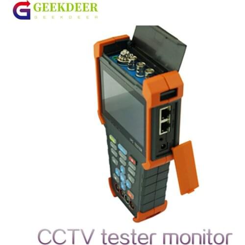 X4 New H265 4K IP Camera Tester 8MP TVI CVI AHD SDI CVBS CCTV Cameras Testers Monitor with RJ45 UTP Cable Multimeter