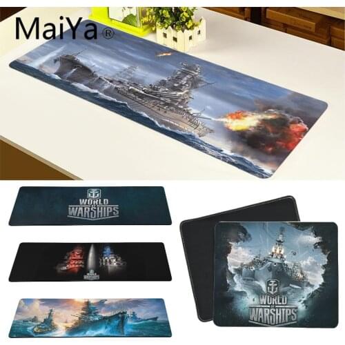Maiya High Quality World of Warships DIY Design Pattern Game mousepad Rubber PC Computer Gaming mousepad