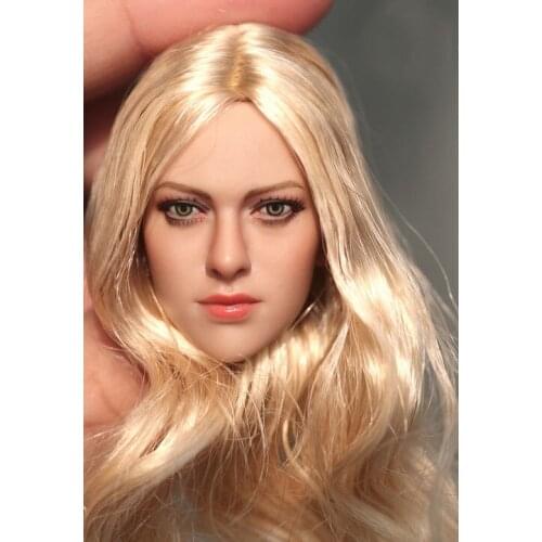 [wamami] 1:6 Scale Kimi Toys Female Woman Head Sculpt Planted Wig Hair For 12" Body