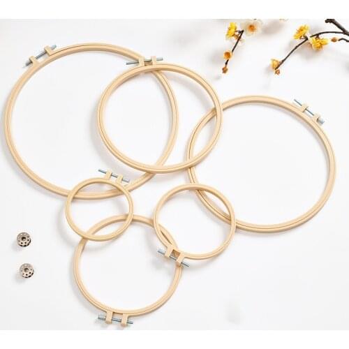 10-28CM 6 Sizes Cheap Plastic Embroidery Hoop Ring DIY Needlecraft Cross Stitch Machine Round Loop Hand Household Sewing Tools