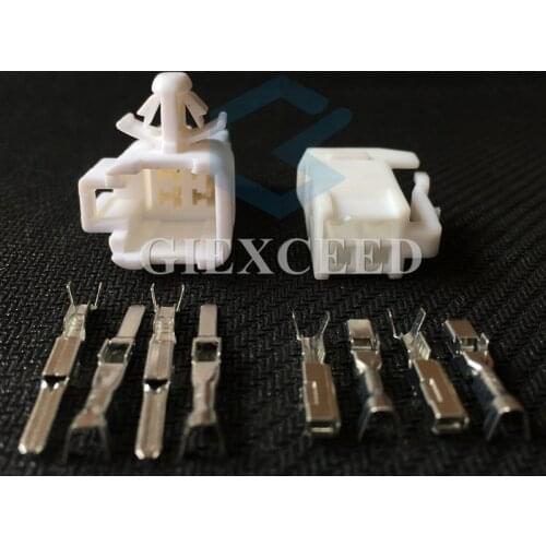 2 Sets 4 Pin 6520-0349 7282-1042 Automotive Electrical Connector Air Bag SRS Socket Air Spring Plug 90980-10795 For Toyota Lexus