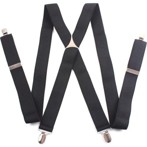 2021 High-end Fashion Suspenders Men Adjustable Elastic Back Pants Women Suspender For Trousers Clips