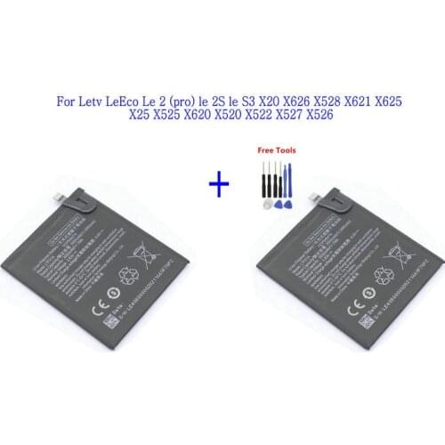 2x LTF21A Battery 3050mAh For Letv LeEco Le 2 (pro) le 2S le S3 X20 X626 X528 X621 X625 X25 X525 X620 X520 + Repair Tool Kits
