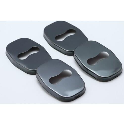 4pcs Anti Rust Car Door Lock Protective Buckle Cover For Peugeot 407 2004-2010 Car Styling Accessories
