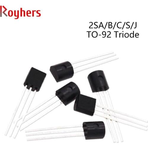 50Pcs PNP Transistor NPN Power Triode 2SA1013 2SA1015GR 2SB772 2SC2383 2SC2655 2SC3355 2SD1862 2SD882 2SJ113 2SC1815 IC TO-92