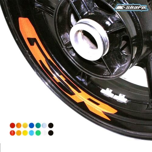 8 X CUSTOM INNER RIM DECALS WHEEL Reflective STICKERS STRIPES FIT SUZUKI GSR