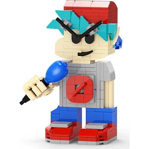 Buildmoc Game Friday Night Funkin The Boyfriend Figures 225PCS MOC Model Building Blocks Toys for Children Toy Kid Gifts