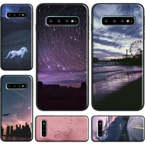 Pink Sky Forest Nature Aesthetic Case For Samsung Galaxy S21 Ultra Note 20 Note 9 Note 10 S8 S9 S10 Plus S20 FE Phone Cover