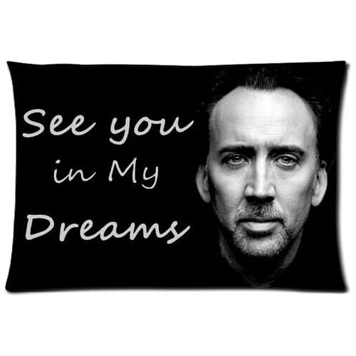 LU Rectangle Zippered Classic Nice Best Custom Pillow Case Two-sided Pillow Nicolas Cage Durable Pillow Cover #P0112
