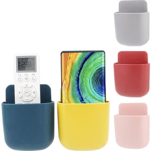Multifunctional Punch-Free Wall-Mounted Storage Box For TV Air Conditioner Remote Control Mobile Phone Storage Rack Hanger Tool