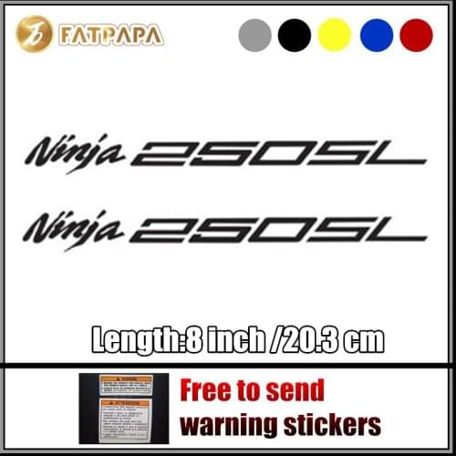 Motorcycle bike Fuel tank Wheels Fairing notebook Luggage helmet MOTO Sticker decals For Kawasaki Ninja 250SL Ninja250SL