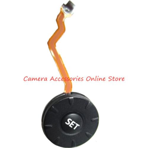 "Set' and Navigation dial button with flex cable for Canon EOS 60D DS126281 SLR
