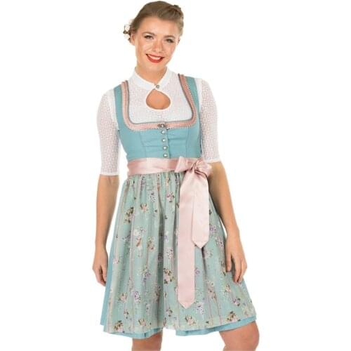 Germany Oktoberfest Beer Girl Dirndl Dress Bavarian Traditional Party Beer Maid Wench Cosplay Costume