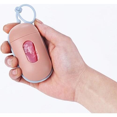 Portable Dog Poop Bag Dispenser Practical Waste Garbage Bags For Pet Travel Cat Dog Bag Dispenser Degradable Recycling