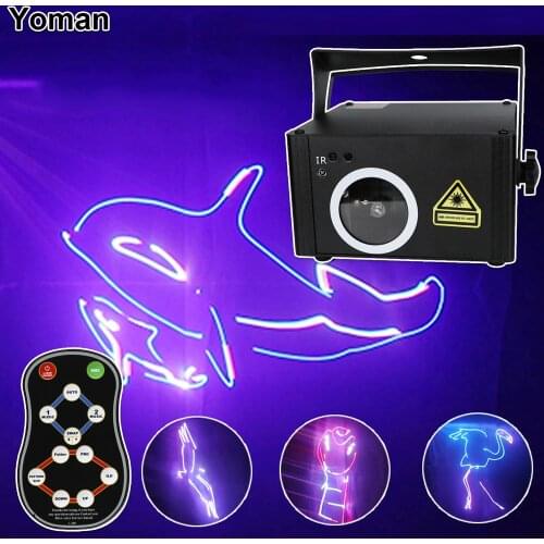 3D Animation Laser Light Remote Controller SD Card DMX512 RGB Laser Projector DJ Disco Indoor Laser Scanner For Bar Party Stage
