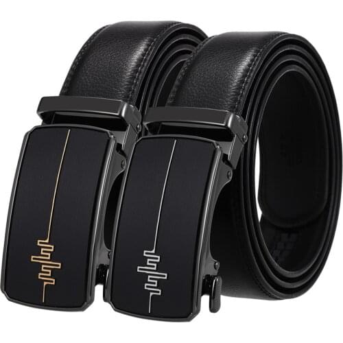 2021 New Fashion Mens Belt Alloy Automatic Buckle Belt Black Dark Brown Designer Belts Men High Quality Mens Formal Belts B523