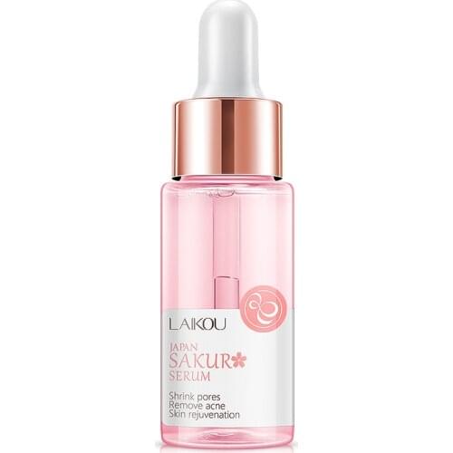 Sakura Serum Essence Shrink Pores Tightens Refining Moisturizing Essence Whitening Anti-aging Oil Control Face Care