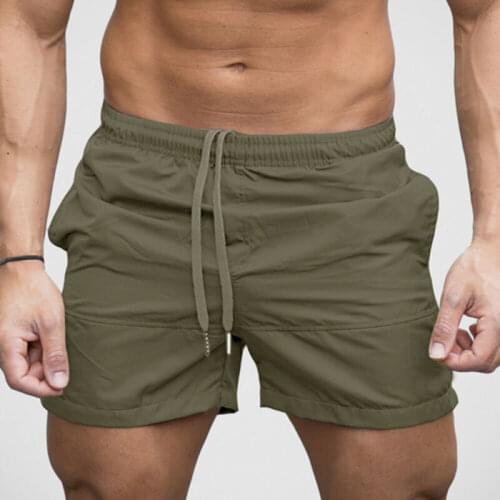 Men Summer Casual Shorts Men Brand New Board Shorts 2019 WaterProof Solid Breathable Elastic Waist Fashion Casual Short Men