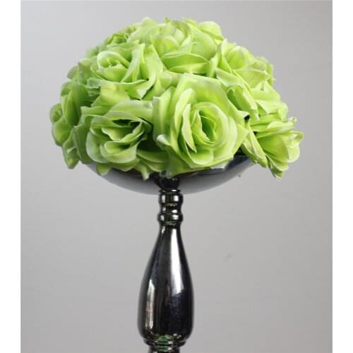SPR Free ship Bride holding -GREEN- 15cm*10pcs New arrival wedding kissing flower ball party decoraion Hotel Arcade ornaments