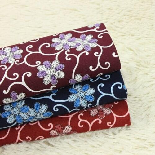 High quality thick cotton fabrics Handmade DIY clothing one-piece dress patchwork fabric Beautiful printing patchwork