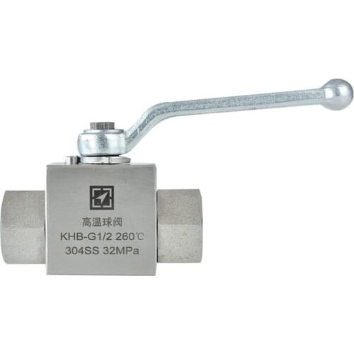 1/8" 1/4" 1/2" 1" 1-1/2" 2" High Temperature Ball Valve KHB-G Stainless Steel Anti Corrosion Hydraulic Ball Valve