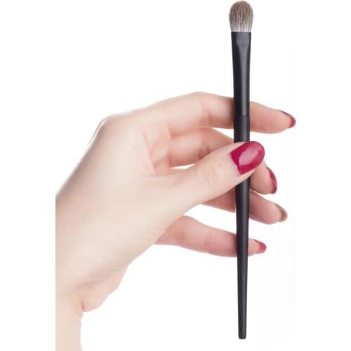 07 Professional Handmade Makeup Brushes Soft Fox Hair Large Eye Shadow Brush Ebony Handle Cosmetic Tools Make Up Brush