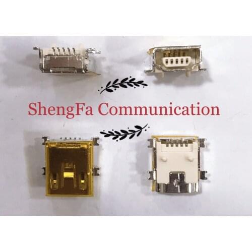 10pcs/Original for Mini USB 5pin long Female Socket Connector 4 Foot Tail Charging Mobile phone Good sale