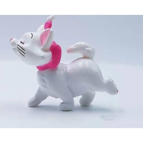 12PCS/lot 3cm Disneyland squint walking Mary cat super cute DIY decoration