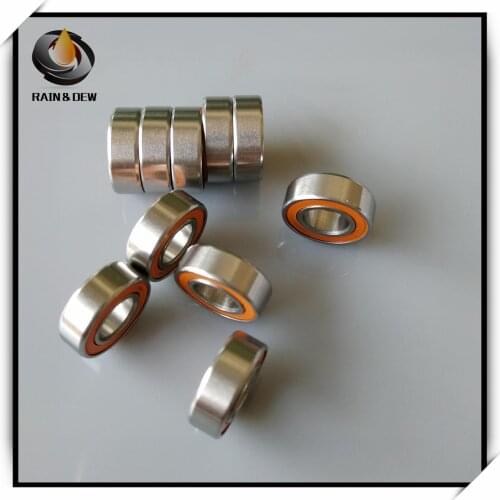 2Pcs SMR126 2RS CB 6x12x4 mm ABEC7 MR126 CB 6x12x4mm Fishing vessel bearing stainless steel hybrid ceramic bearing 6x12x4