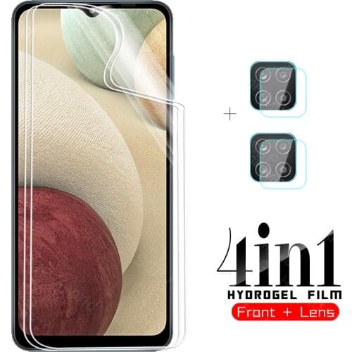 4-in-1 Hydrogel Soft Film for samsung galaxy a12 a02s a32 a72 a52 a51 a71 a 12 02 32 52 back screen protector camera lens glass