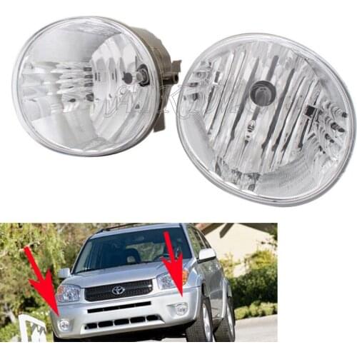 Car Clear Lens LED Lower Front Bumper Fog Light Day Time Runing Light Fog Lamp For Toyota RAV4 04-05 for Toyota Avalon 2005-07