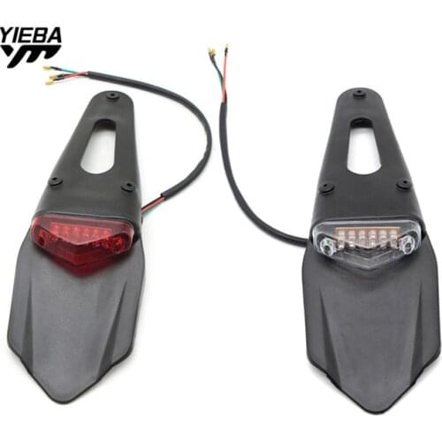 Motorcycle Light Enduro Trial Bike 12 LED Motorbike Brake Stop Rear rear fender Tail Light For CRF YZ CR EXC WRF 250 400 426 450
