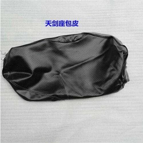 Motorcycle good quality water proof YBR125 seat cover in black color for Yamaha 125cc YBR 125 seat spare parts