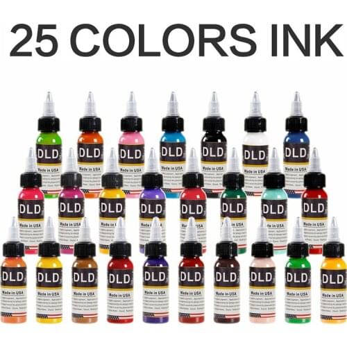 25 Colors Set Permanent Makeup Eyebrow Inks Lips Eye Line Tattoo Color Pigment Eyebrow Tattoo inks