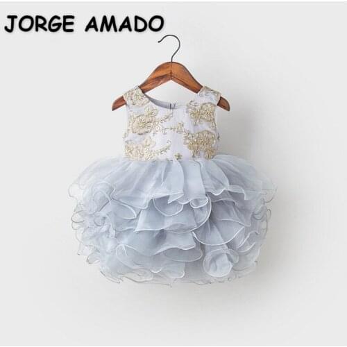 2021 New Spring Summer Girls Dress Sleeveless Bow Party Piano Show Flower Girl Dresses for Weddings E1002