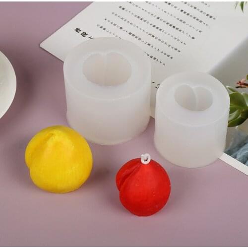 New Product Peach Fruit Shape Creative Dessert Cake Silicone Molds for Chocolate Pastry and Bakery Accessories Baking Tools