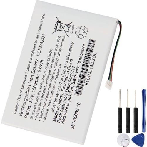 Original Replacement Battery 361-00066-10 For Garmin GDR 190 Nuvi 2689 LMT Car GPS Genuine Rechargable Battery 1500mAh With Tool