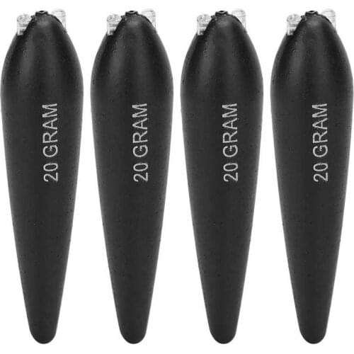 4Pcs 20g 40g 60g Buoyancy EVA Inline Bobber Float Saltwater Fishing Floats With Weight Bead Catfish Bait Float Fishing Accessory