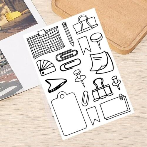 11*16CM Shelf Notes Transparent Clear Stamps / Silicone Seals Roller Stamp For DIY Scrapbooking Photo Album/Card Making