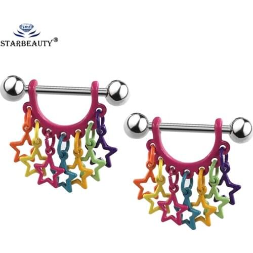 New Arrival Bohemia Bar Rings Nipple Piercing 316L Surgical Steel Gold Color Nipple Barbell Piercing Nombril Bar Body Jewelry