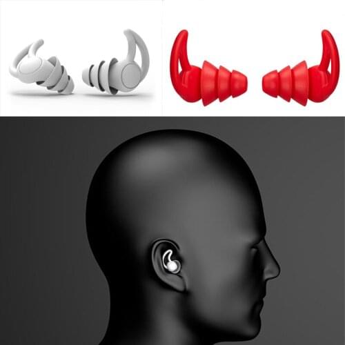 Silicone Sleeping Ear Plugs Sound Insulation Ear Protection Earplugs Anti-Noise Plugs for Travel Silicone Soft Noise Reduction