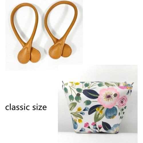 Blue set bag handle for obag classic tote bag