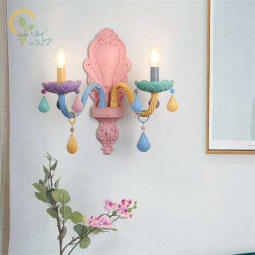 Modern Crystal Led Wall Lamp For Keds Bedroom Wall light Bedside Lamp Colorful Wall Sconces Indoor Luminaire Home Lighting