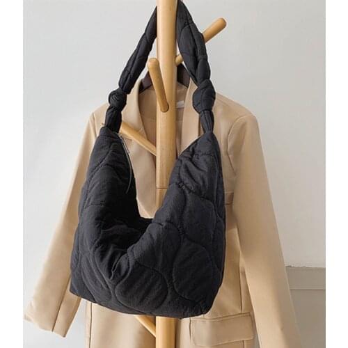 New Trendy Shoulder Dumpling Bag Large Capacity Hobo Bags Daily Crossbody Bag High Quality Cloth Leather Tote Bag Travel Totes