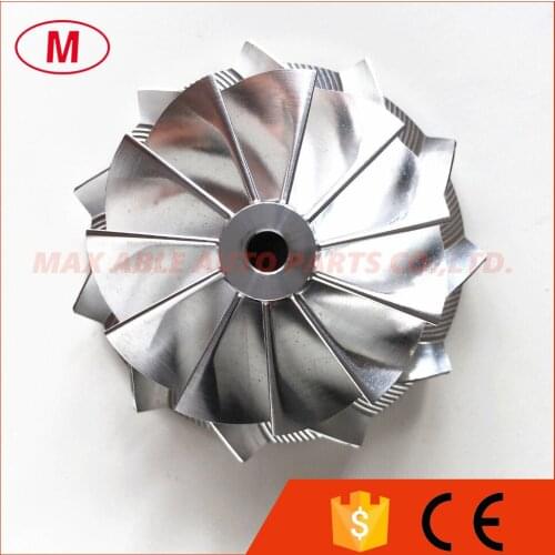 TD04HL 49189-X 19T 46.02/58.00mm 11+0 blades High Performance Turbo Billet Compressor wheel/Aluminum 2618/Milling wheel