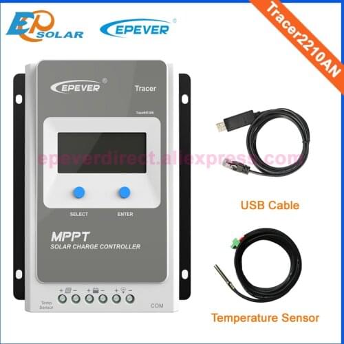 EPEVER Tracer 2210AN EPsloar 20A MPPT Solar Charge Controller 12V 24V LCD Display Tracer2206AN Tracer2210AN