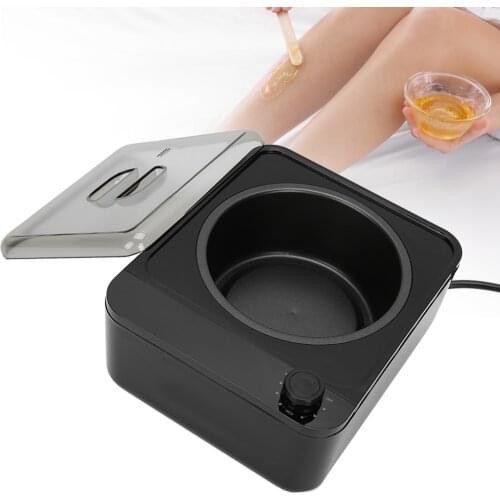 500ml Intelligent Electric Wax Heater Wax Warmer Melter Machine Wax-melt Machine Heater Wax Beans for Hair Removal Black