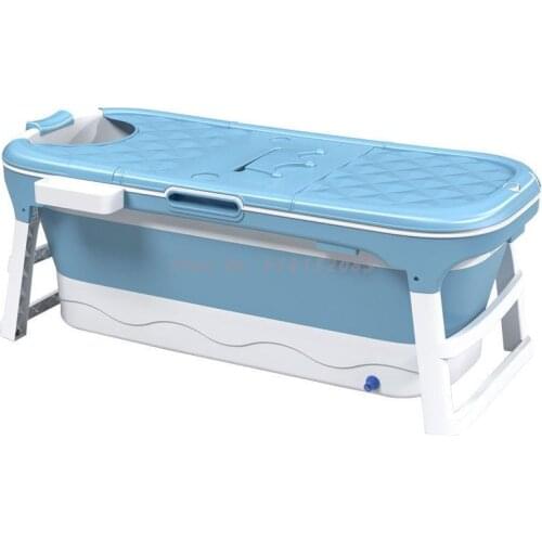Bath Bucket Adult Foldable Bathtub Bath Bucket Adult Bath Basin Whole Body Sweat Large Children Bath Basin Household